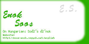 enok soos business card